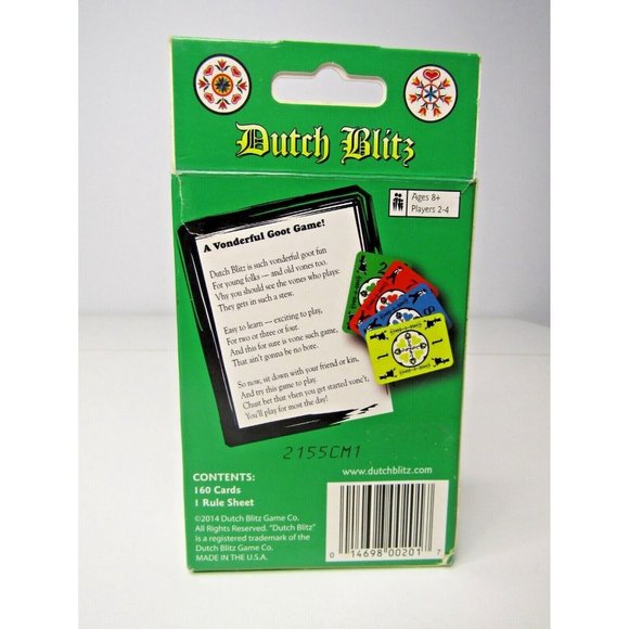 Dutch Blitz Family Card Game "A Vonderful Goot Game!" Complete 2 to 4 Players - Picture 4 of 6